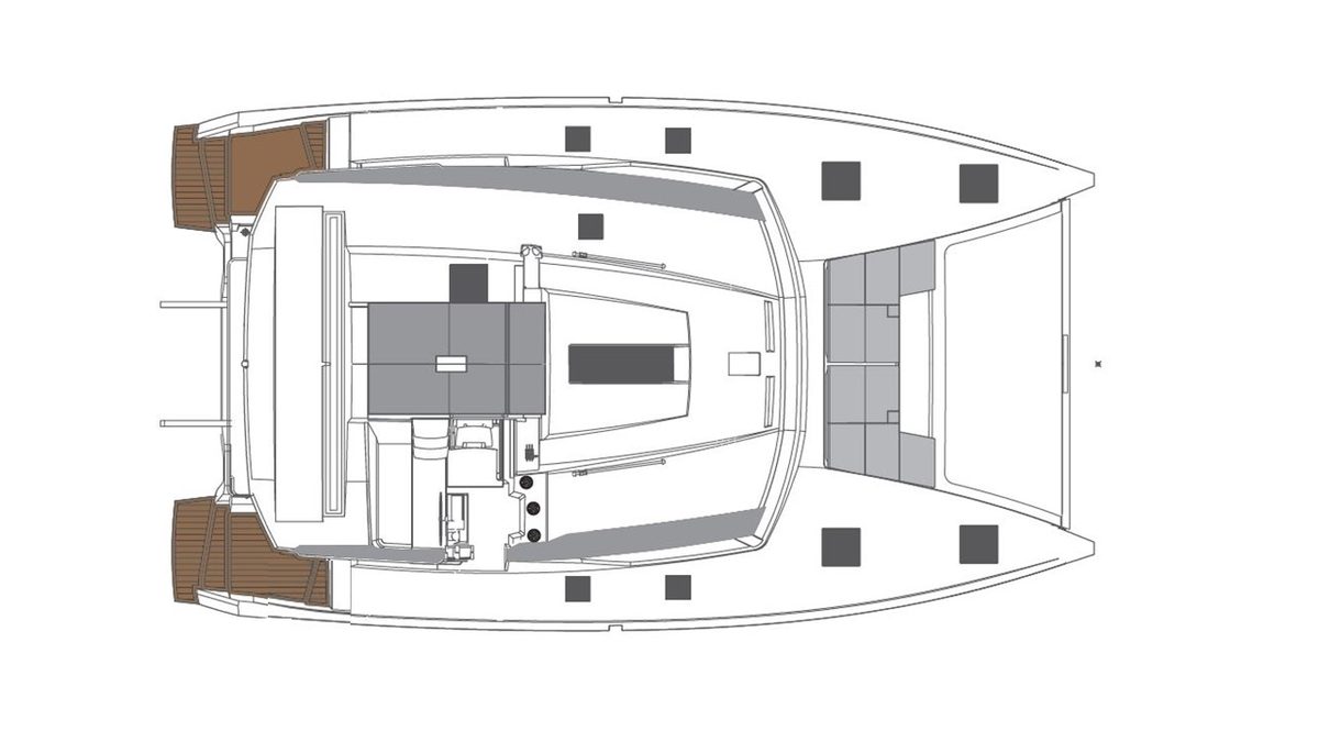 Das Flydeck, über dem Cockpit
